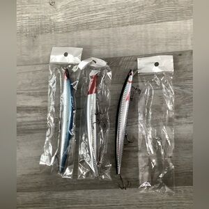 FISHING LURES SET OF 3 NWOT